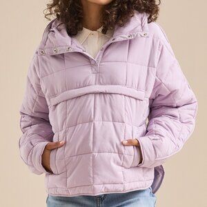 Altar'd State Light Purple Puffer Pullover - New With Tag - Size Medium